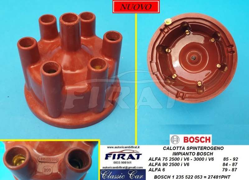 CALOTTA SPINTEROGENO ALFA 75 90 3000V6 ALFA 6 BOSCH 1235522053